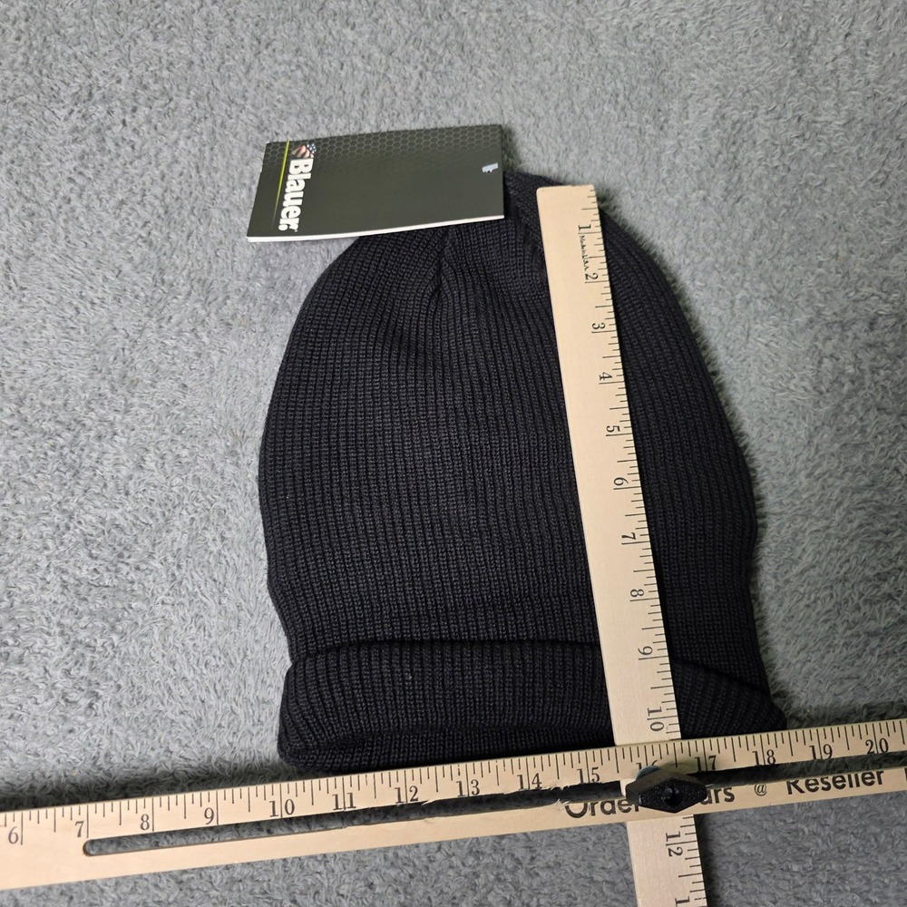 Blauer Unisex OS Watch Cap Dark Navy Blue Lined Wool Blend Knit Beanie 125 - Picture 4 of 7